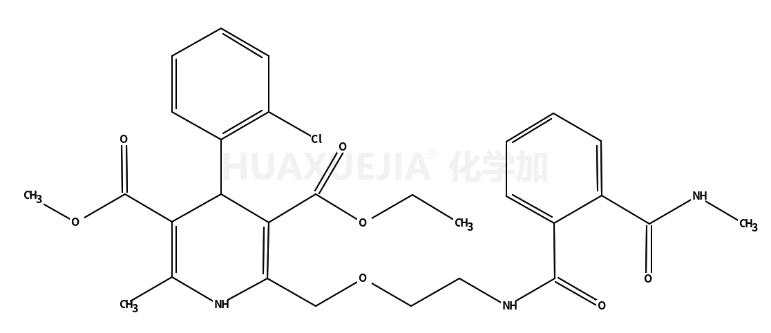 3-乙基5-甲基4-(2-氯苯基)-6-甲基-2-2-2-(甲基氨基甲酰)苯甲酰基氨基乙氧基甲基-1,4-二氢吡啶-3,5-二羧酸