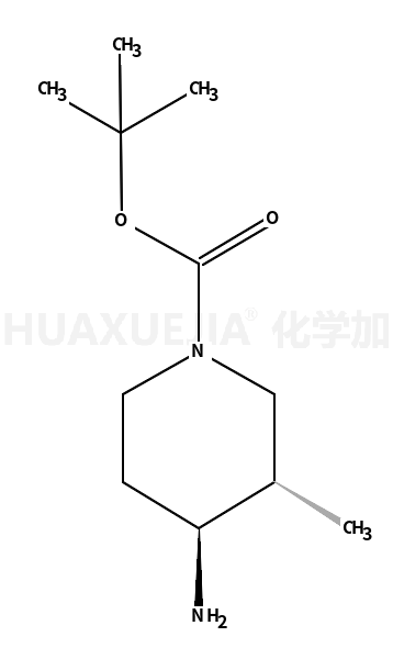 2-Methyl-2-propanyl (3R,4R)-4-amino-3-methyl-1-piperidinecarboxyl ate