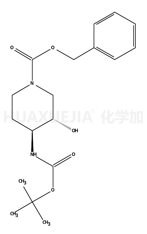 (3R,4r)-苄基 4-(叔丁氧基羰基氨基)-3-羟基哌啶-1-羧酸
