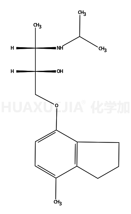 (±)-1-[2,3-(二氢-7-甲基1H-茚-4-基)氧]-3-[(1-甲基乙基)氨基]-2-丁醇盐酸盐