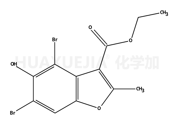 4,6-二溴-5-羟基-2-甲基苯并呋喃-3-羧酸乙酯