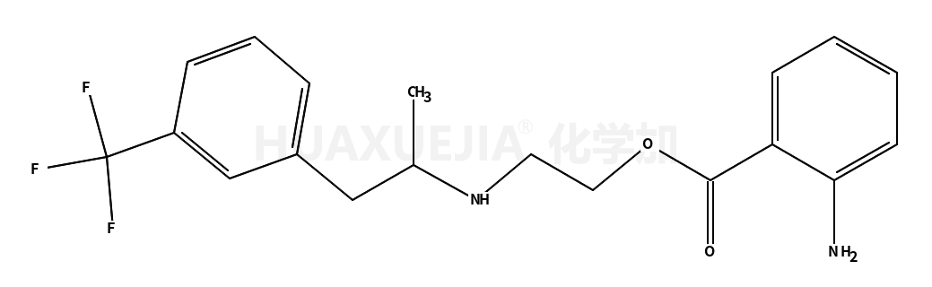 2-[1-[3-(trifluoromethyl)phenyl]propan-2-ylamino]ethyl 2-aminobenzoate