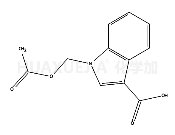 1-(acetyloxymethyl)indole-3-carboxylic acid