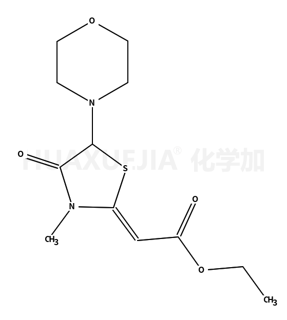 ethyl (2E)-2-(3-methyl-5-morpholin-4-yl-4-oxo-1,3-thiazolidin-2-ylidene)acetate