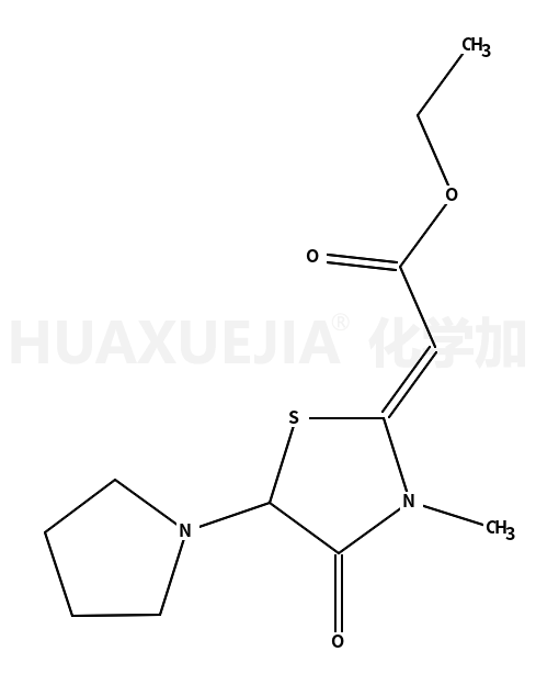 ethyl (2E)-2-(3-methyl-4-oxo-5-pyrrolidin-1-yl-1,3-thiazolidin-2-ylidene)acetate
