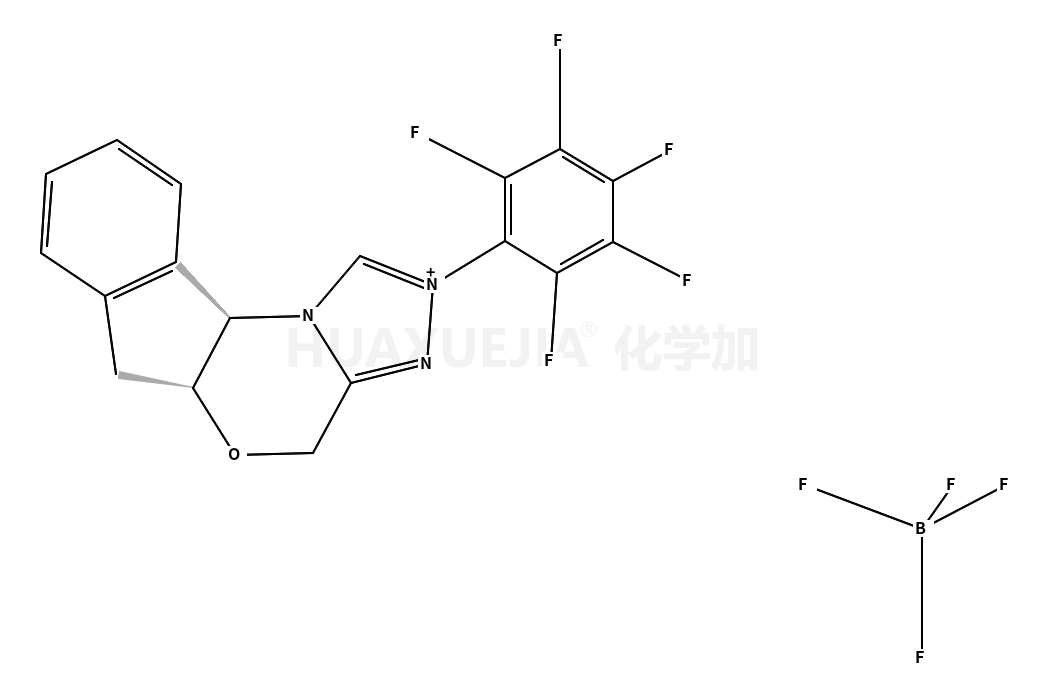 (5AS,10BR)-(-)-5A,10B-二氢-2-(五氟苯基)-4H,6H-茚[2,1-B][1,2,4]三唑[4,3-D][1,4]醇四氟硼酸恶嗪