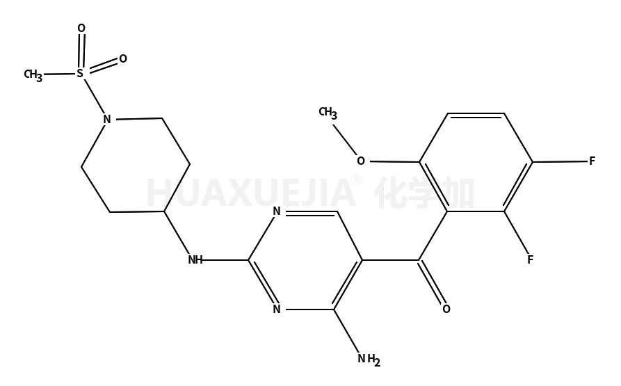 [4-氨基-2-[(1-甲磺酰基哌啶-4-基)氨基]嘧啶-5-基](2,3-二氟-6-甲氧基苯基)甲酮