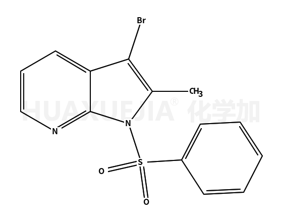 3-溴-2-甲基-1-(苯磺酰基)-1H-吡咯并[2.3-b吡啶