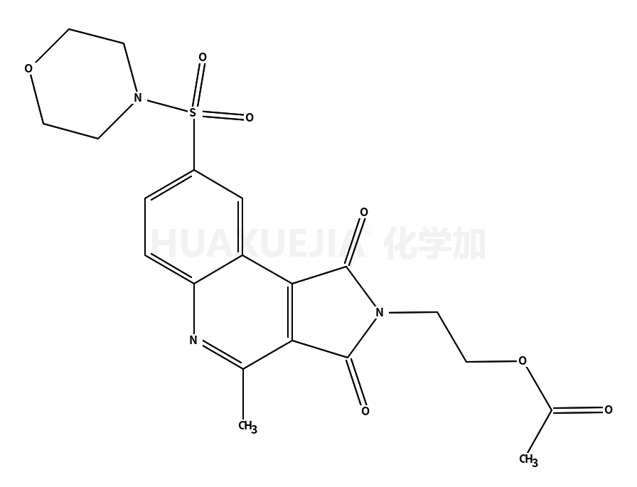 4-[[2-[2-(乙酰基氧基)乙基]-2,3-二氢-4-甲基-1,3-二氧-1H-吡咯并[3,4-c]喹啉-8-基]磺酰基]-吗啉