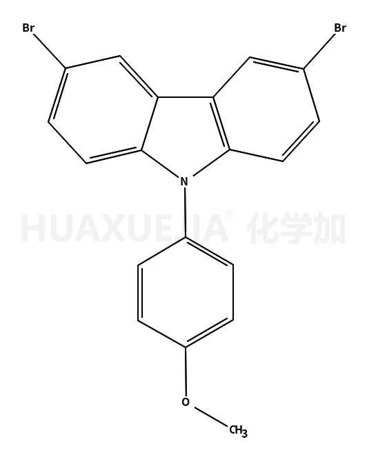 3,6-二溴-9-(4-甲氧基苯基)-9H-咔唑