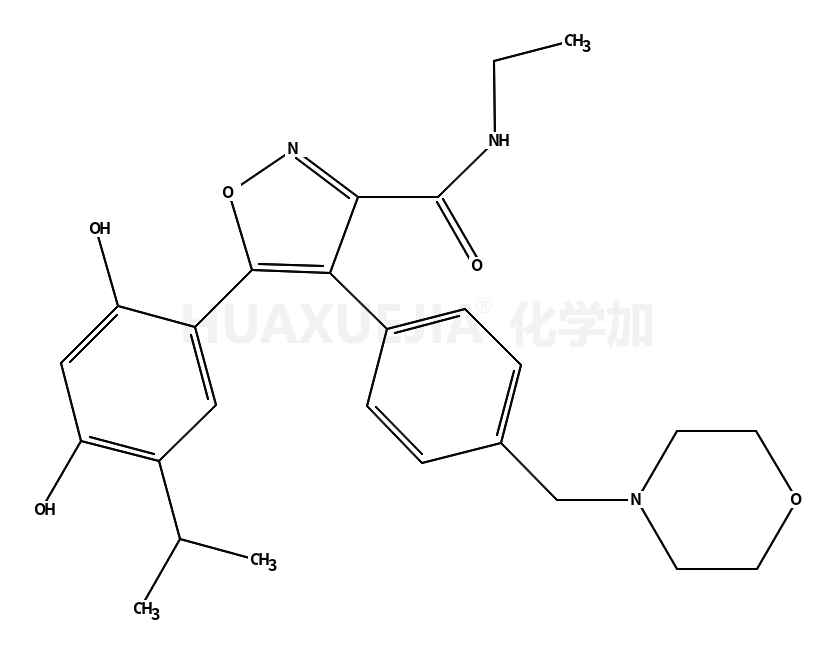 5-[2,4-二羟基-5-异丙基苯基]-N-乙基-4-[4-(4-吗啉基甲基)苯基]-3-异恶唑甲酰胺