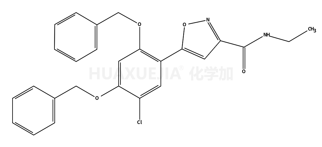 5-(2,4-双(苄氧基)-5-氯苯基)-n-乙基异噁唑-3-羧酰胺
