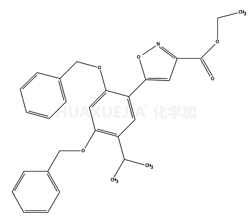 5-(2,4-双(苄氧基)-5-异丙基苯基)异噁唑-3-羧酸乙酯