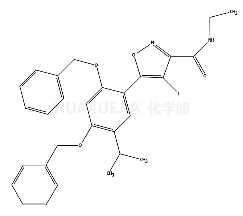5-[2,4-Bis(benzyloxy)-5-isopropylphenyl]-N-ethyl-4-iodo-1,2-oxazo le-3-carboxamide