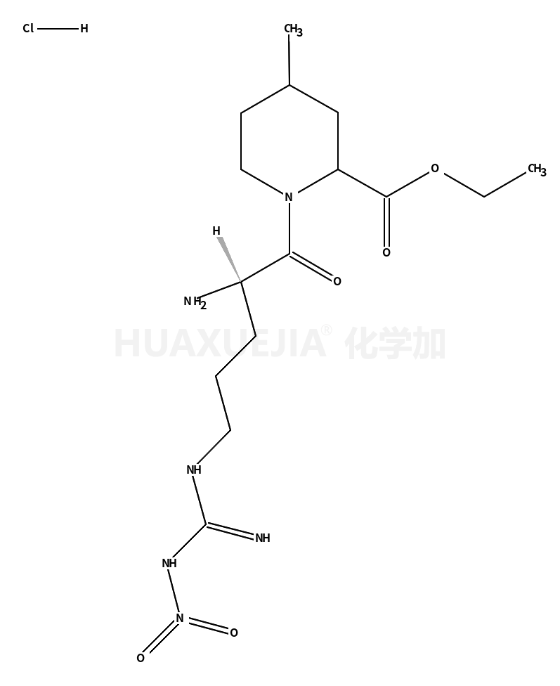 (2R,4R)-1-[2-氨基-5-[[亚氨基(硝基氨基)甲基]氨基]-1-氧代戊基]-4-甲基-2-哌啶甲酸乙酯盐酸盐