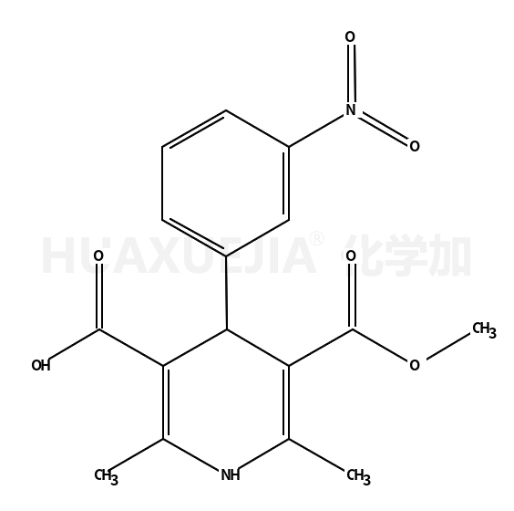 2,6-二甲基-5-甲氧羰基-4-(3-硝基苯基)-1,4-二氢吡啶-3-羧酸