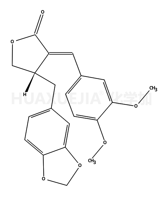 (3E,4R)-4-(1,3-benzodioxol-5-ylmethyl)-3-[(3,4-dimethoxyphenyl)methylidene]oxolan-2-one