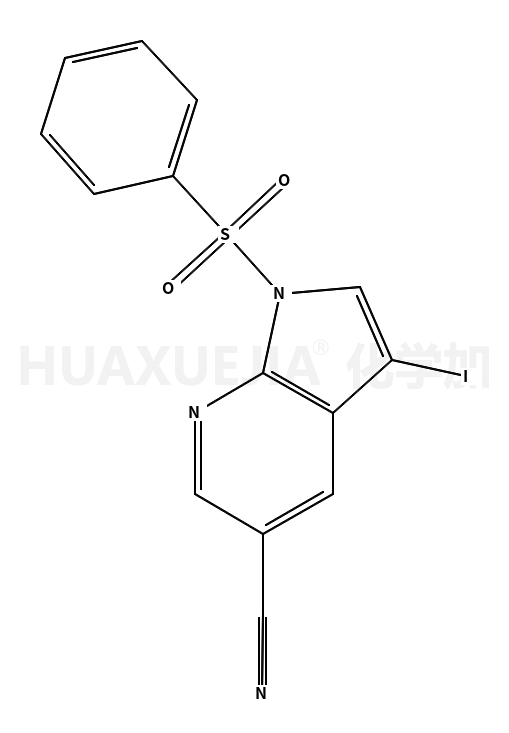 3-碘-1-(苯基磺酰基)-1H-吡咯并[2,3-b]吡啶-5-甲腈