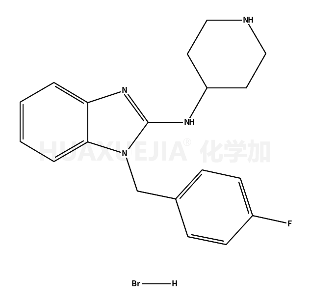 1-[(4-氟苯基)甲基]-N-(4-哌啶基-1H-苯并咪唑-2-胺 二氢溴酸盐