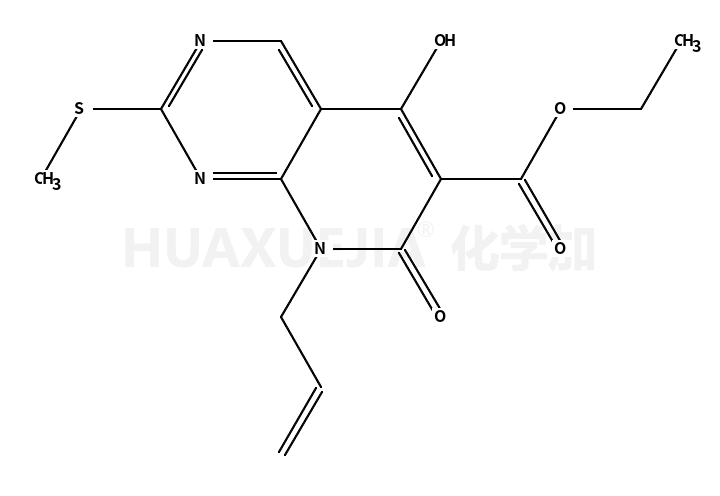 8-烯丙基-5-羟基-2-(甲基硫代)-7-氧代-7,8-二氢吡啶并[2,3-d]嘧啶-6-羧酸乙酯