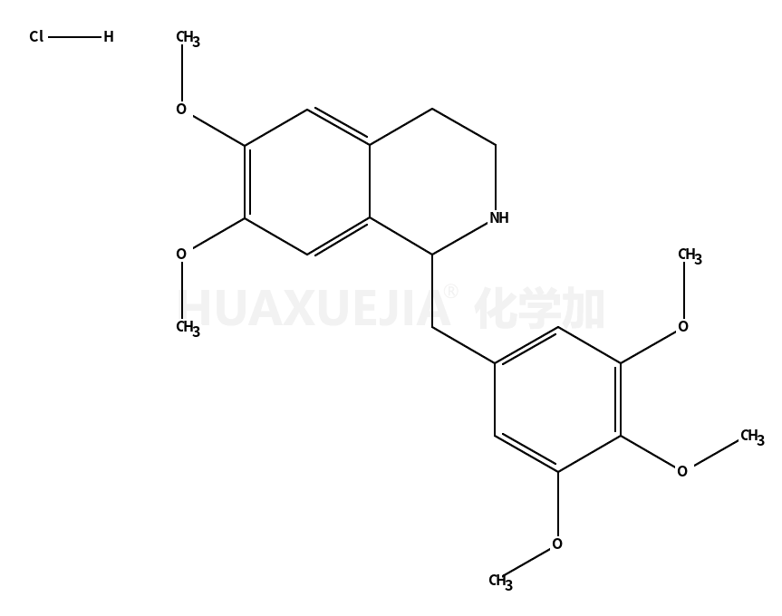 6,7-dimethoxy-1-(3,4,5-trimethoxybenzyl)-1,2,3,4-tetrahydroisoquinoline hydrochloride