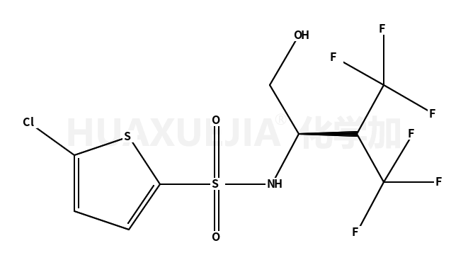 5-chloro-N-[(2S)-4,4,4-trifluoro-1-hydroxy-3-(trifluoromethyl)butan-2-yl]thiophene-2-sulfonamide