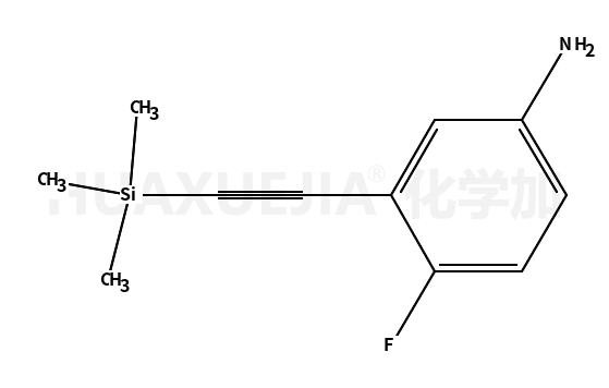 4-fluoro-3-[(trimethylsilyl)ethynyl]aniline