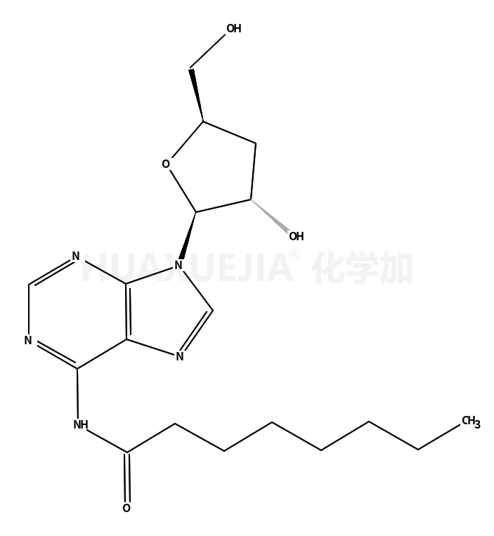 N-[9-[(2R,5S)-3-hydroxy-5-(hydroxymethyl)oxolan-2-yl]purin-6-yl]octanamide