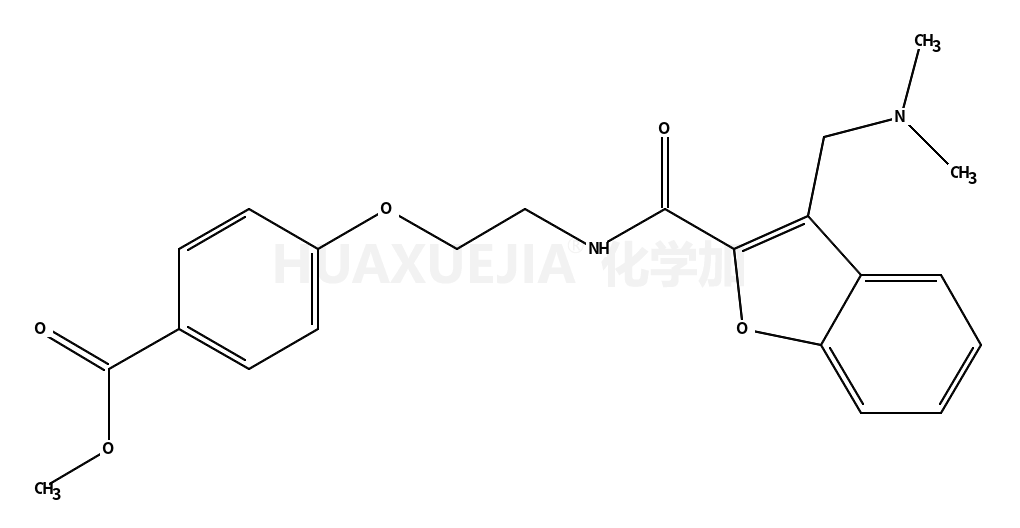 4-[2-(3-二甲基氨基甲基苯并呋喃-2-基羰基氨基)乙氧基]苯甲酸甲酯