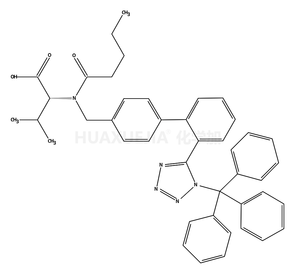 (S)-3-methyl-2-(N-((2'-(1-trityl-1H-tetrazol-5yl)biphenyl-4-yl)methyl)pentanamido)butanoic acid