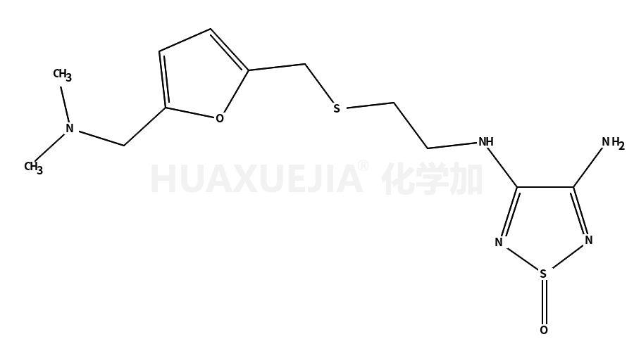 3-N-[2-[[5-[(dimethylamino)methyl]furan-2-yl]methylsulfanyl]ethyl]-1-oxo-1,2,5-thiadiazole-3,4-diamine