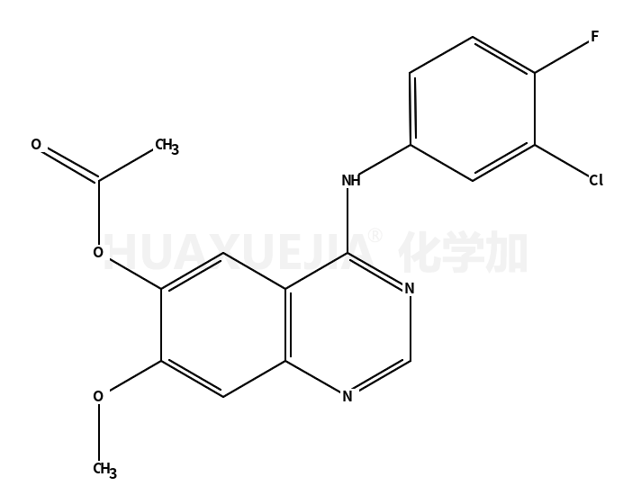 4-(3-氯-4-氟苯氨基)-7-甲氧基喹唑啉-6-醇乙酸酯