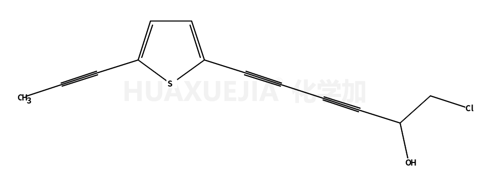 1-chloro-6-(5-(prop-1-ynyl)thiophen-2-yl)hexa-3,5-diyn-2-ol