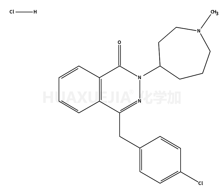 1(2H)-Phthalazinone, 4-[(4-chlorophenyl)methyl]-2-(hexahydro-1-methyl-1H-azepin-4-yl)-, hydrochloride (1:1)