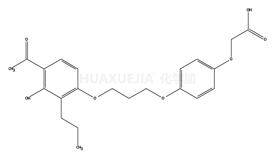 2-[4-[3-(4-乙酰基-3-羟基-2-丙基苯氧基)丙氧基]苯氧基]-乙酸