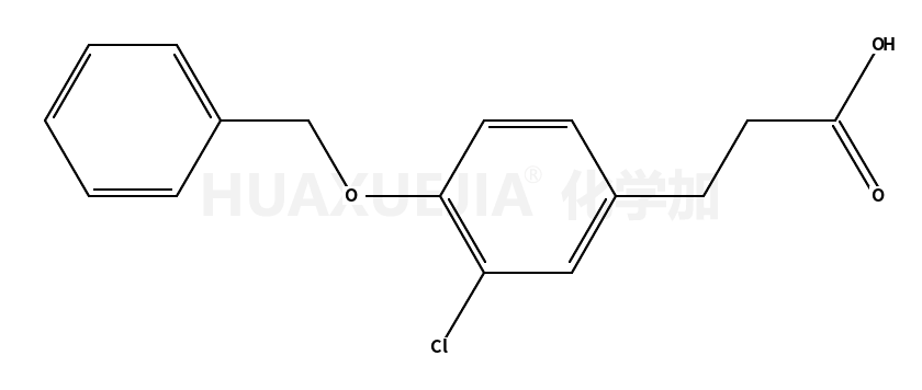 3-(3-chloro-4-phenylmethoxyphenyl)propanoic acid