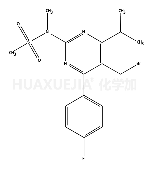 N-[5-Bromomethyl-4-(4-fluorophenyl)-6-isopropylpyrimidine-2-yl]-N-methylmethane sulfonamide