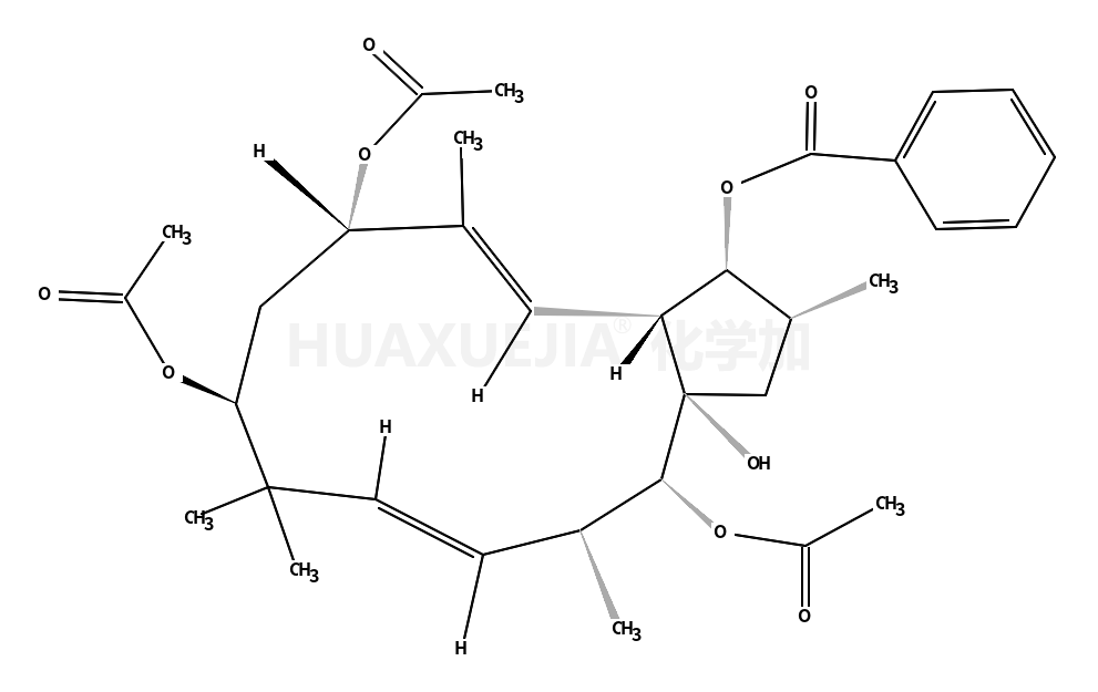 (1S,2S,3aR,4S,5S,6E,9R,11R,12E,13aS)-1,2,3,4,5,8,9,10,11,13a-Decahydro-2,5,8,8,12-pentamethyl-3aH-cyclopentacyclododecene-1,3a,4,9,11-pentol 4,9,11-triacetate 1-benzoate