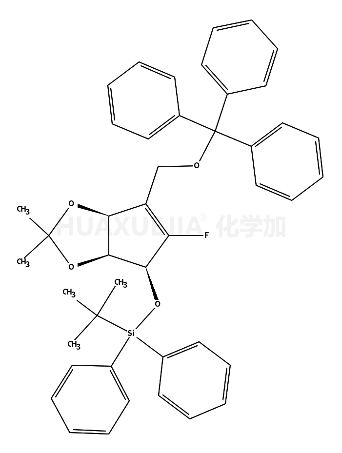tert-butyl(((3aR,4R,6aR)-5-fluoro-2,2-dimethyl-6-((trityloxy)methyl)-4,6a-dihydro-3aH-cyclopenta[d][1,3]dioxol-4-yl)oxy)diphenylsilane
