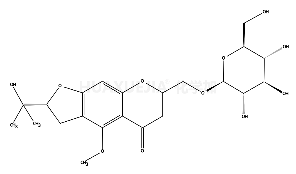 (2S)-2-(2-hydroxypropan-2-yl)-4-methoxy-7-[[(2R,3R,4S,5S,6R)-3,4,5-trihydroxy-6-(hydroxymethyl)oxan-2-yl]oxymethyl]-2,3-dihydrofuro[3,2-g]chromen-5-one