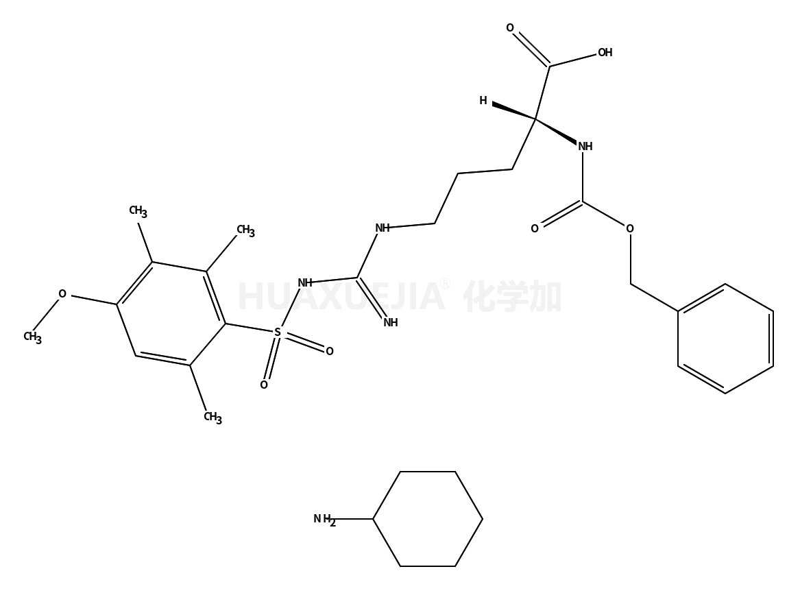 Z-Arg(Mtr)-OH 环己铵盐