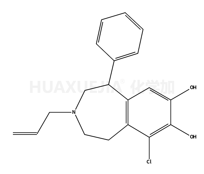 (+/-)-6-氯-7,8-二羟基-3-烯丙基-1-苯基-2,3,4,5-四氢-1H-3-苯氮杂卓氢溴酸