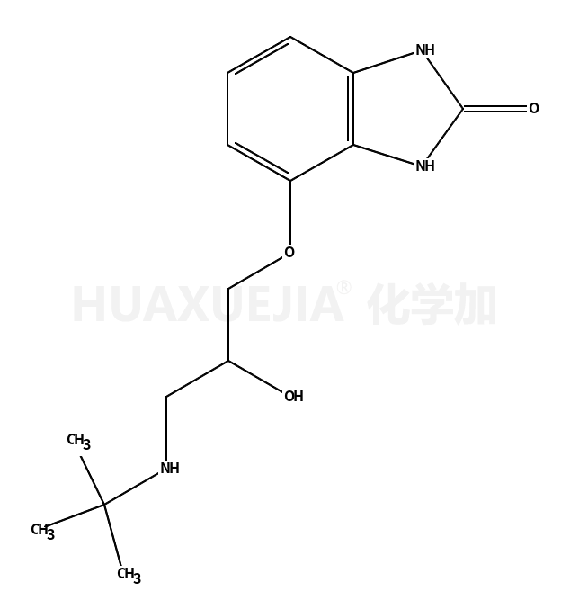 4-(3-叔丁基胺-2-羟基丙氧基)苯并咪唑-2-酮