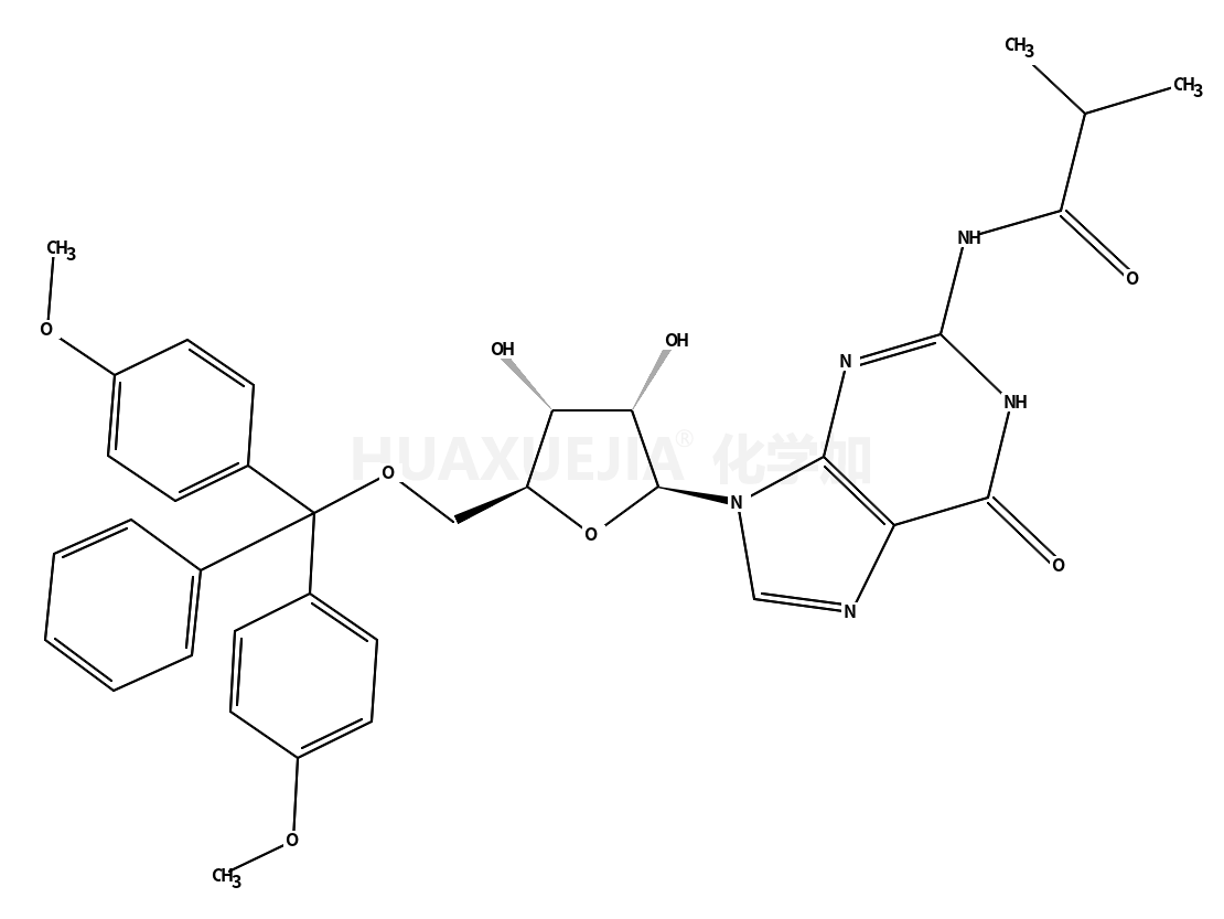 5'-O-[Bis(4-methoxyphenyl)phenylmethyl]-N-(2-methyl-1-oxopropyl)-guanosine