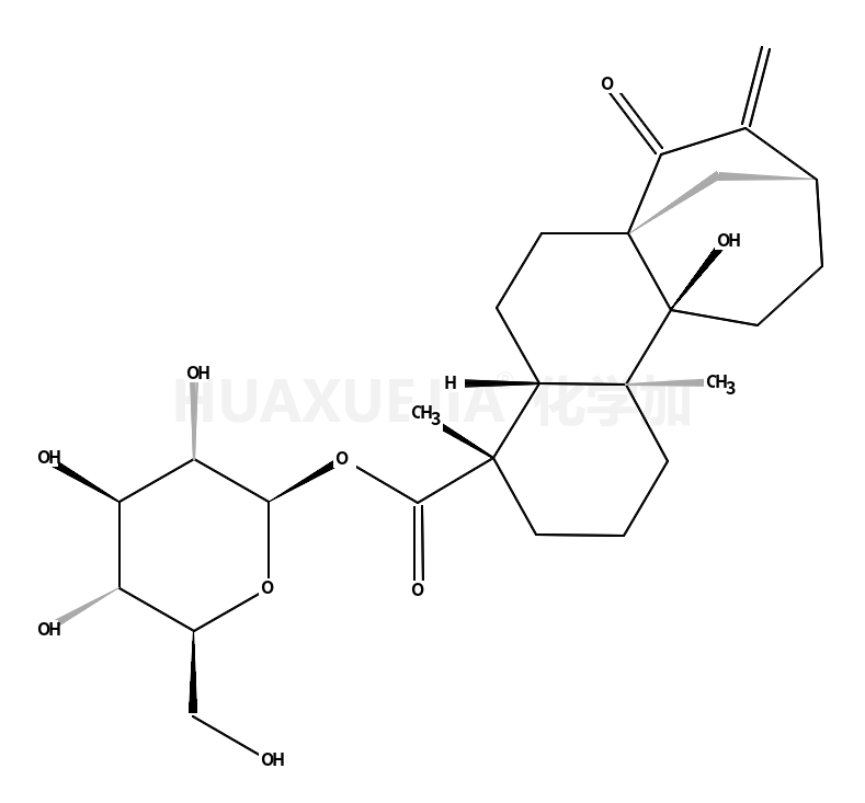 beta-D-吡喃葡萄糖等效-9-羟基-15-氧代-16-贝壳杉烯-19-酸酯