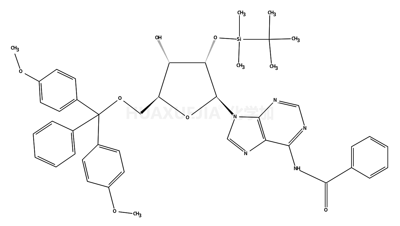 5'-O-（4,4'-二甲氧基三苯甲基）-2'-O-叔丁基二甲基硅基-N6-苯甲酰基腺苷