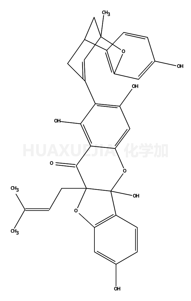 1,3,5a,8-tetrahydroxy-2-(9-hydroxy-2-methyl-5,6-dihydro-2H-2,6-methanobenzo[b]oxocin-4-yl)-10a-(3-methylbut-2-en-1-yl)-5a,10a-dihydro-11H-benzofuro[3,2-b]chromen-11-one