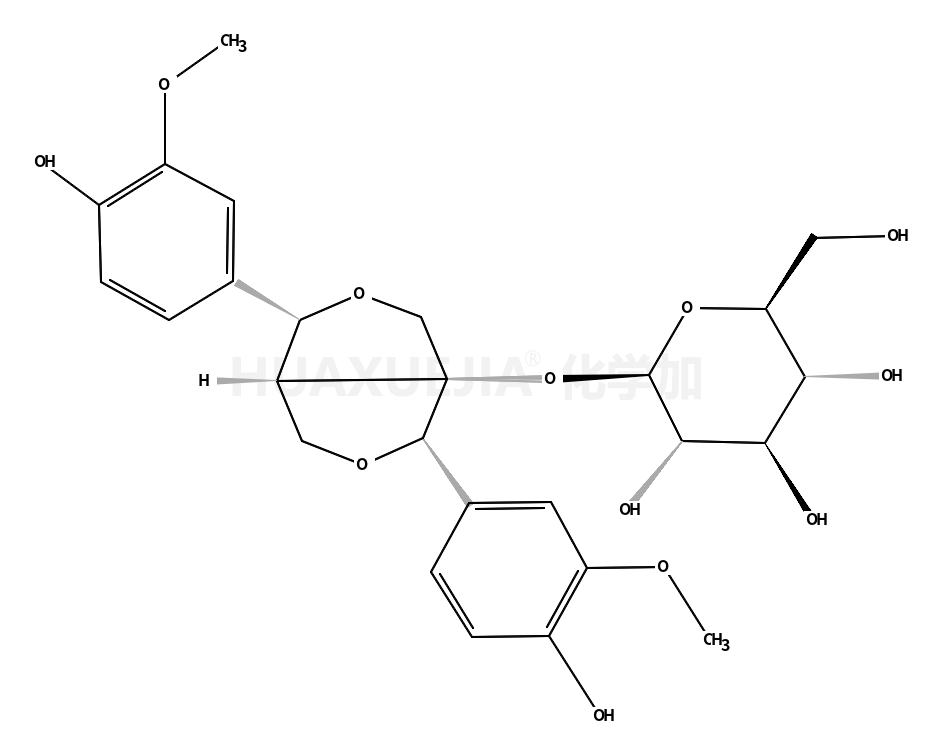 (2S,3R,4S,5S,6R)-2-(((1S,3aS,4R,6aR)-1,4-bis(4-hydroxy-3-methoxyphenyl)dihydro-1H,3H-furo[3,4-c]furan-3a(4H)-yl)oxy)-6-(hydroxymethyl)tetrahydro-2H-pyran-3,4,5-triol