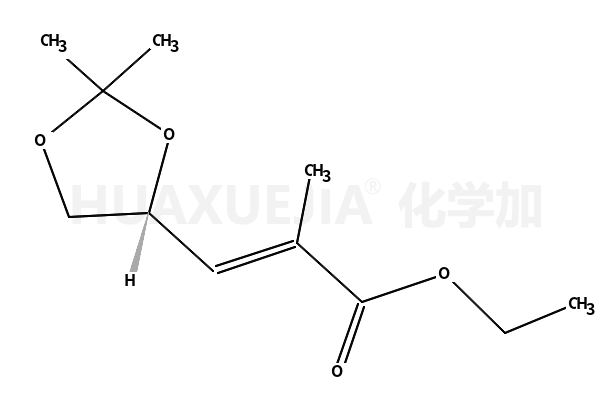 (2E)-3-[(4S)-2,2-二甲基-1,3-二氧戊环-4-基]-2-甲基-2-丙烯酸乙酯