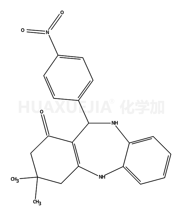 9,9-dimethyl-6-(4-nitrophenyl)-6,8,10,11-tetrahydro-5H-benzo[b][1,4]benzodiazepin-7-one